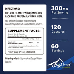 Close-up shot of R-Lipoic Acid Sodium capsules