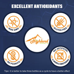 Ingredients panel for Highland R-Lipoic Acid Sodium 300mg