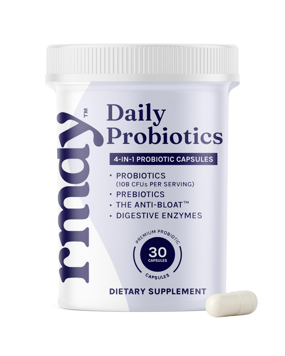 Probiotic capsules for constipation and bloating relief