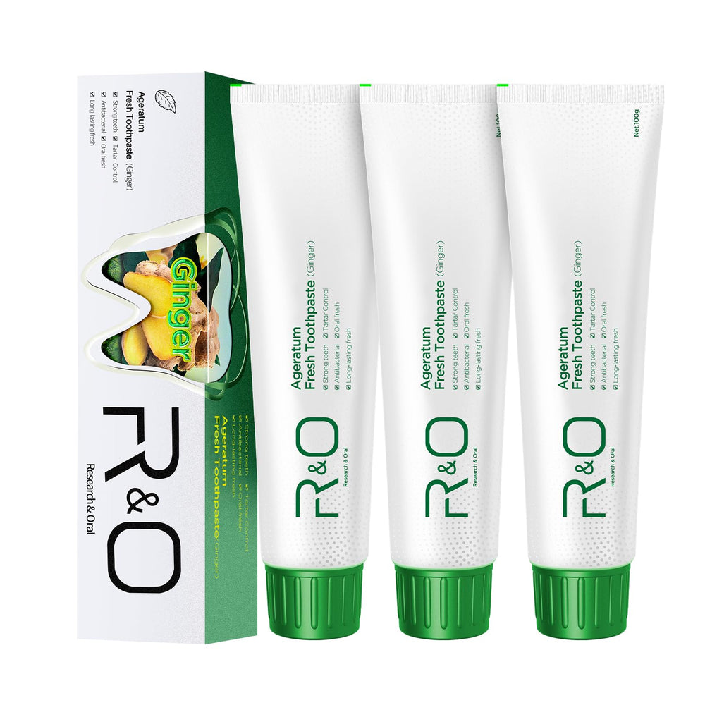 R&amp;O Ginger Mint Fresh Toothpaste packaging - front view