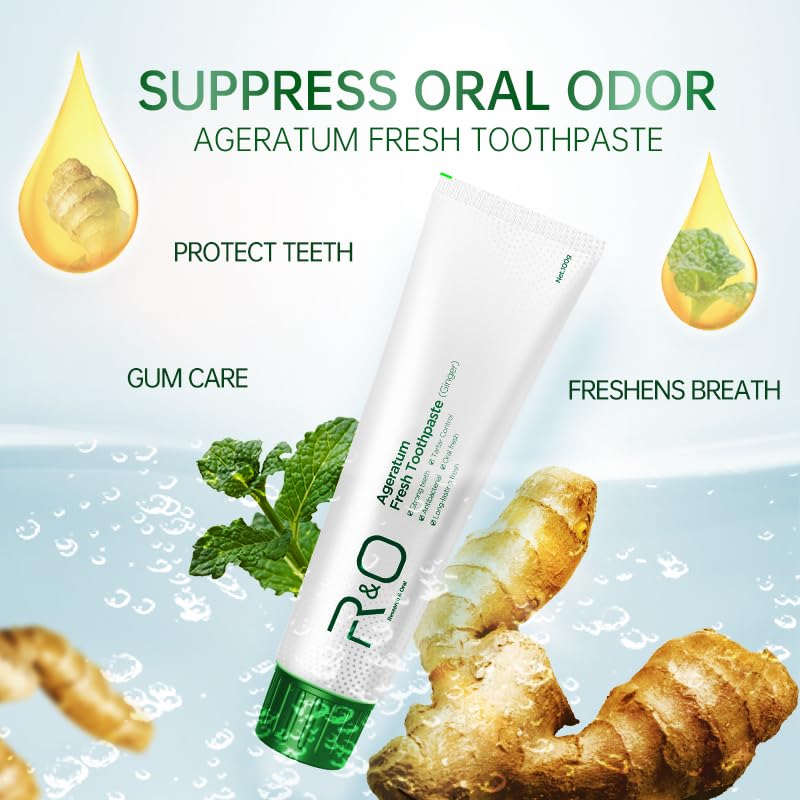 Close-up of minty toothpaste texture