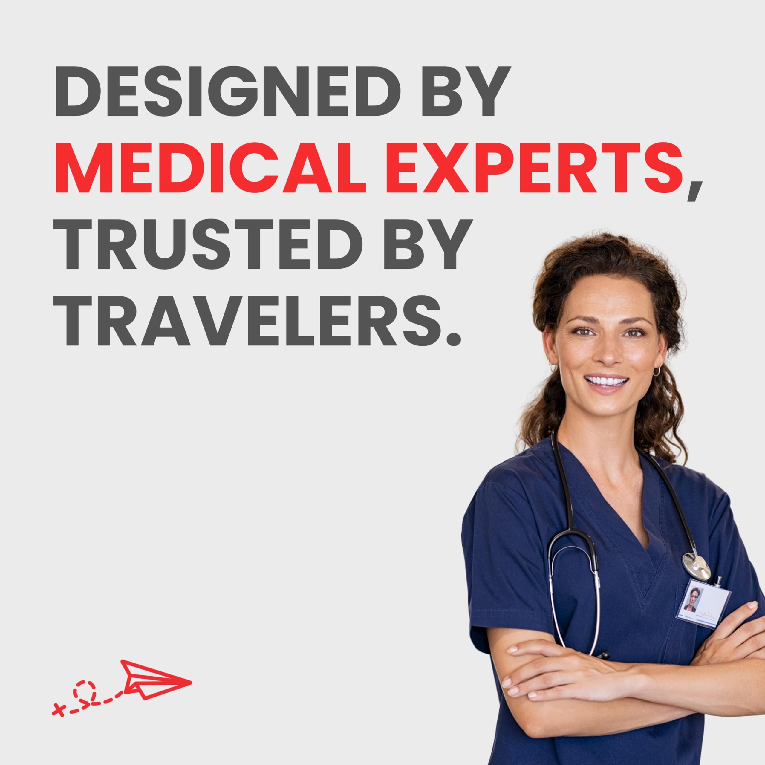 Roamwell waterproof pouch protects medications from moisture on the go.