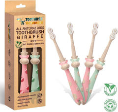 Soft nylon bristles for sensitive gums on ROARex giraffe toothbrush