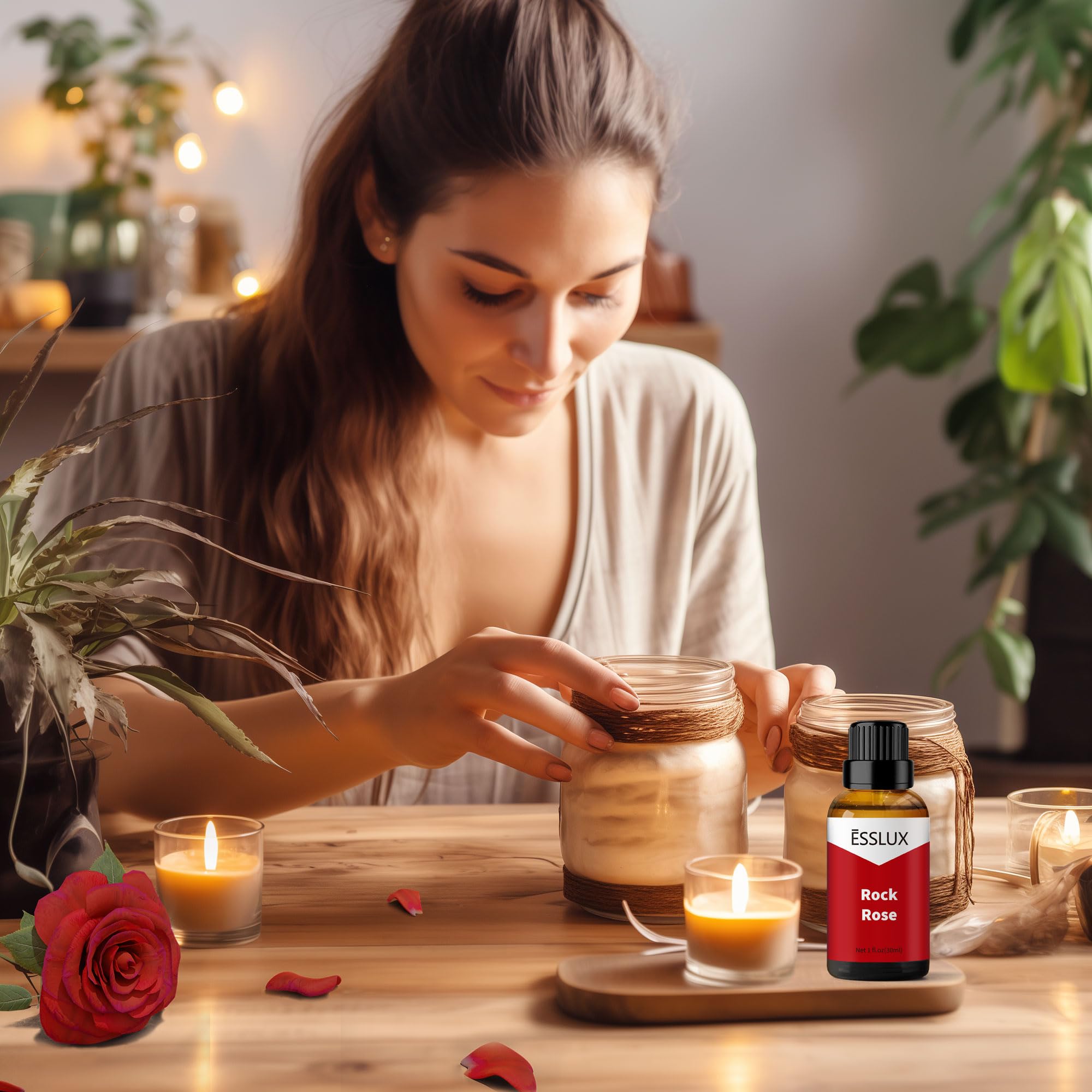 Diffuser setup with Rock Rose fragrance oil
