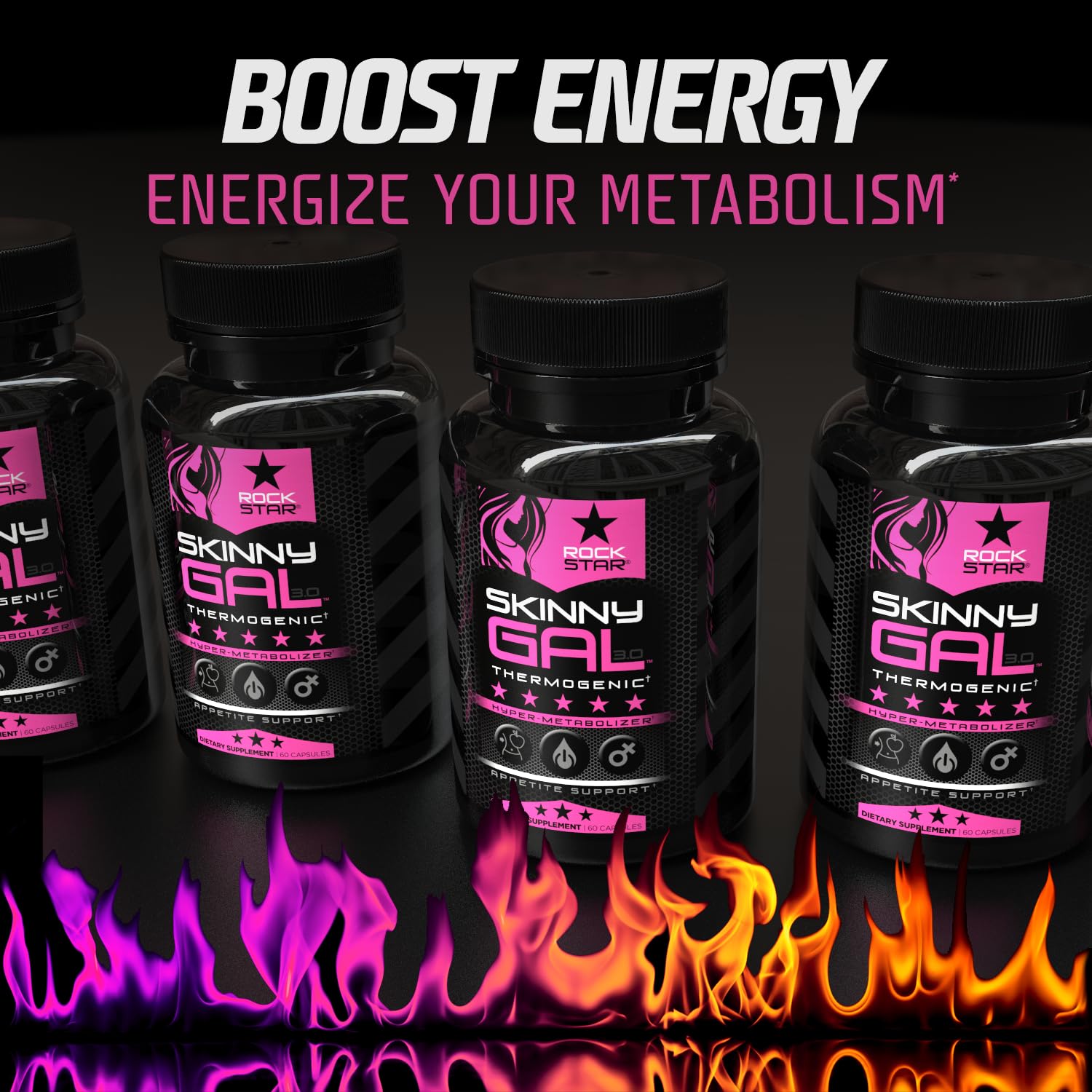 Fitness lifestyle with Rockstar Skinny Gal supplement
