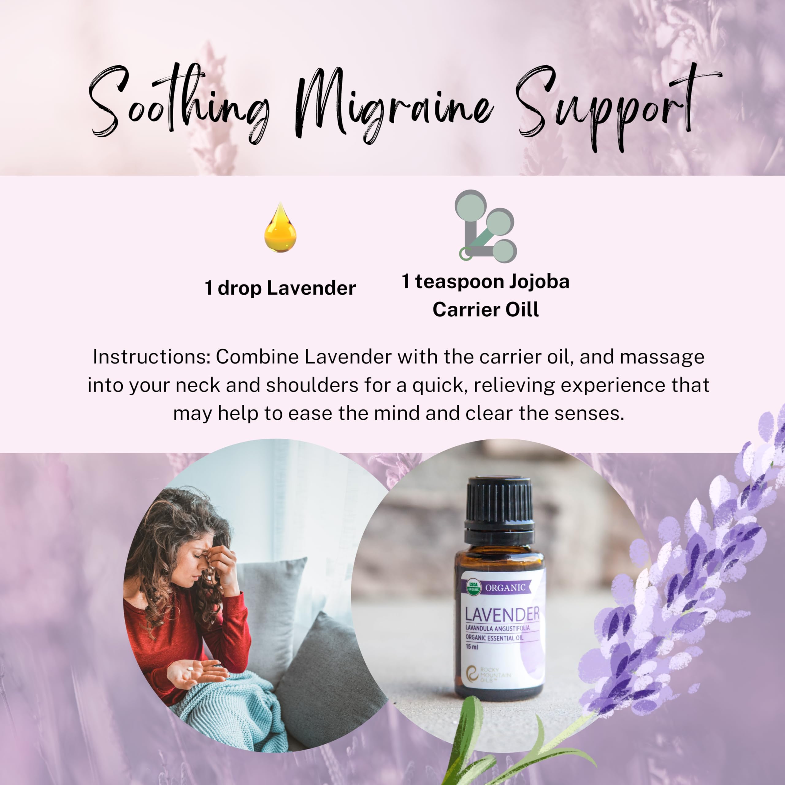 Packaging of Rocky Mountain Oils Lavender Essential Oil 15ml