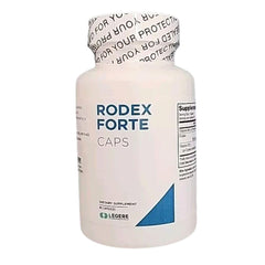 Rodex Forte packaging showing 150 mg and 90 capsules