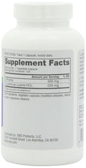 Close-up of L-Lysine and L-Proline capsules