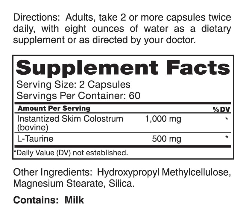 Close-up of Roex Mother's Colostrum capsules