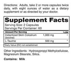 Close-up of Roex Mother's Colostrum capsules