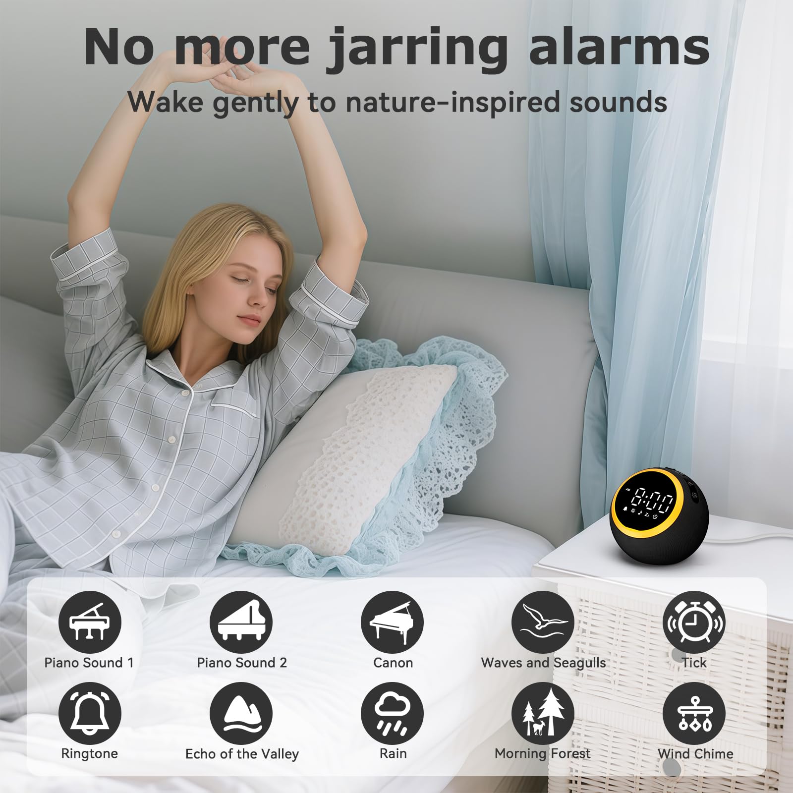 Rohent ocean waves sound visual emphasizing immersive bedtime relaxation