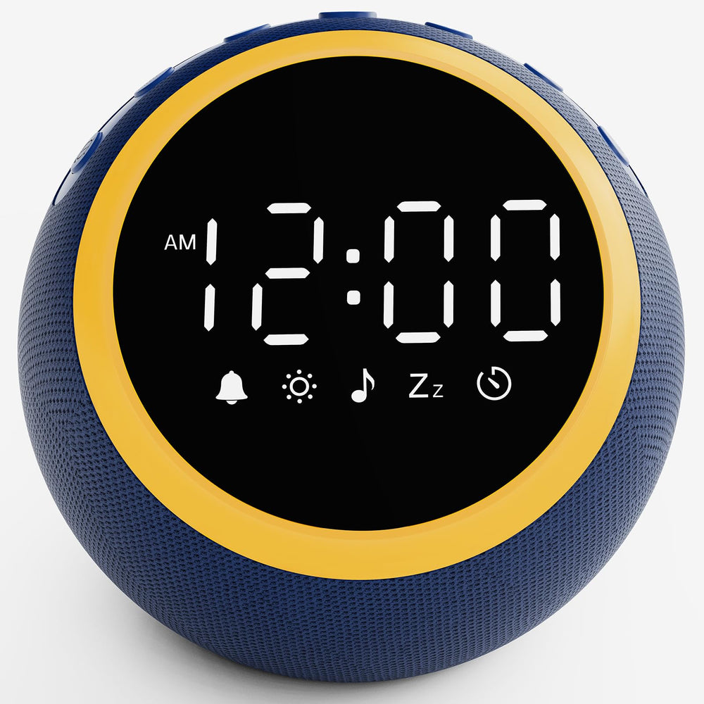 Rohent White Noise Sound Machine blue, front view, promotes calm sleep and focus
