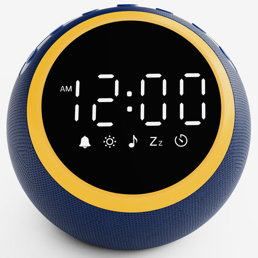 Rohent White Noise Sound Machine blue, front view, promotes calm sleep and focus