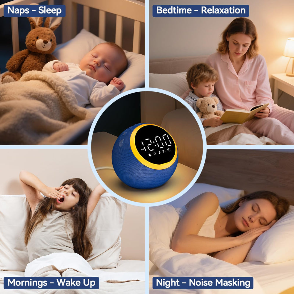 Rohent White Noise Sound Machine blue timer for automatic off