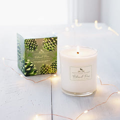 Gift-ready Roland Pine candle packaging
