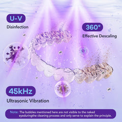 Close-up of 4 UV lamps on the Rolipo cleaner