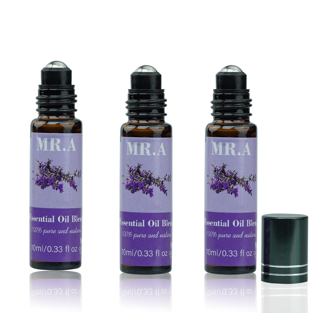 Front view of 3 Pack Essential Roll-On Oils Set