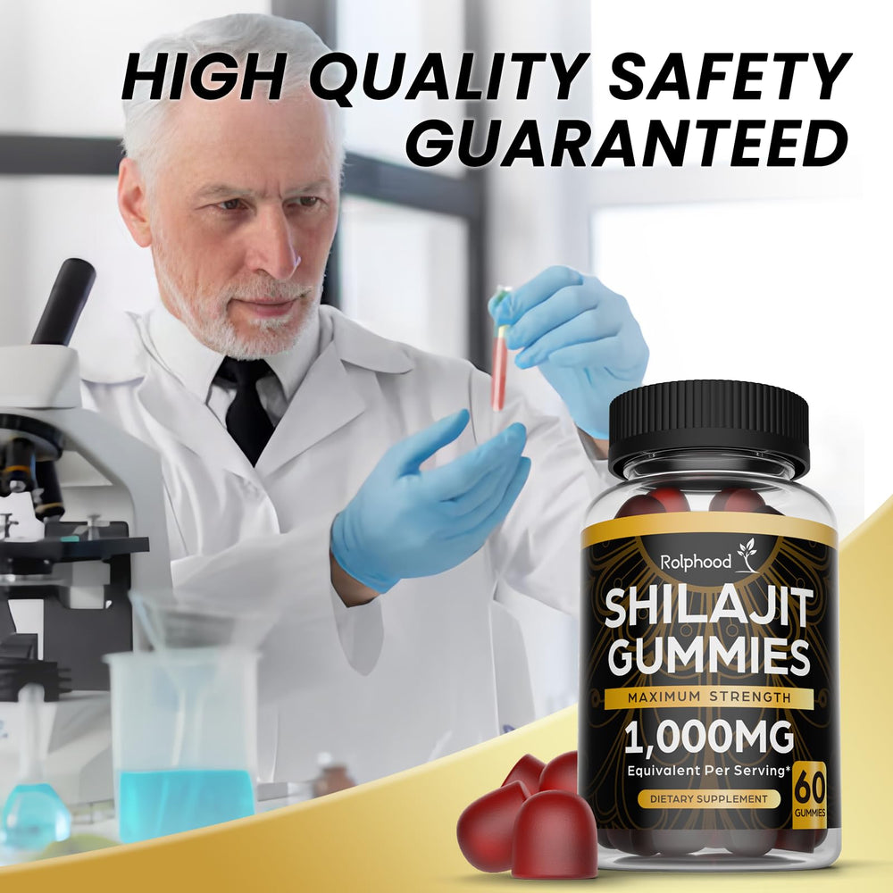 Nutrients and minerals illustration for Shilajit gummies