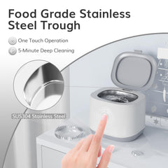 Versatile cleaning for dentures, braces, aligners, retainers, and jewelry