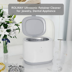 ROLWAY cleaner in white with 1-year warranty information