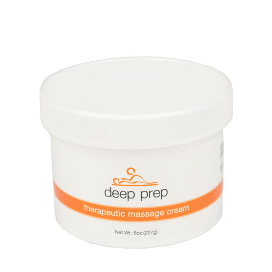 Rolyan Deep Prep Therapeutic Massage Cream 8 oz bottle