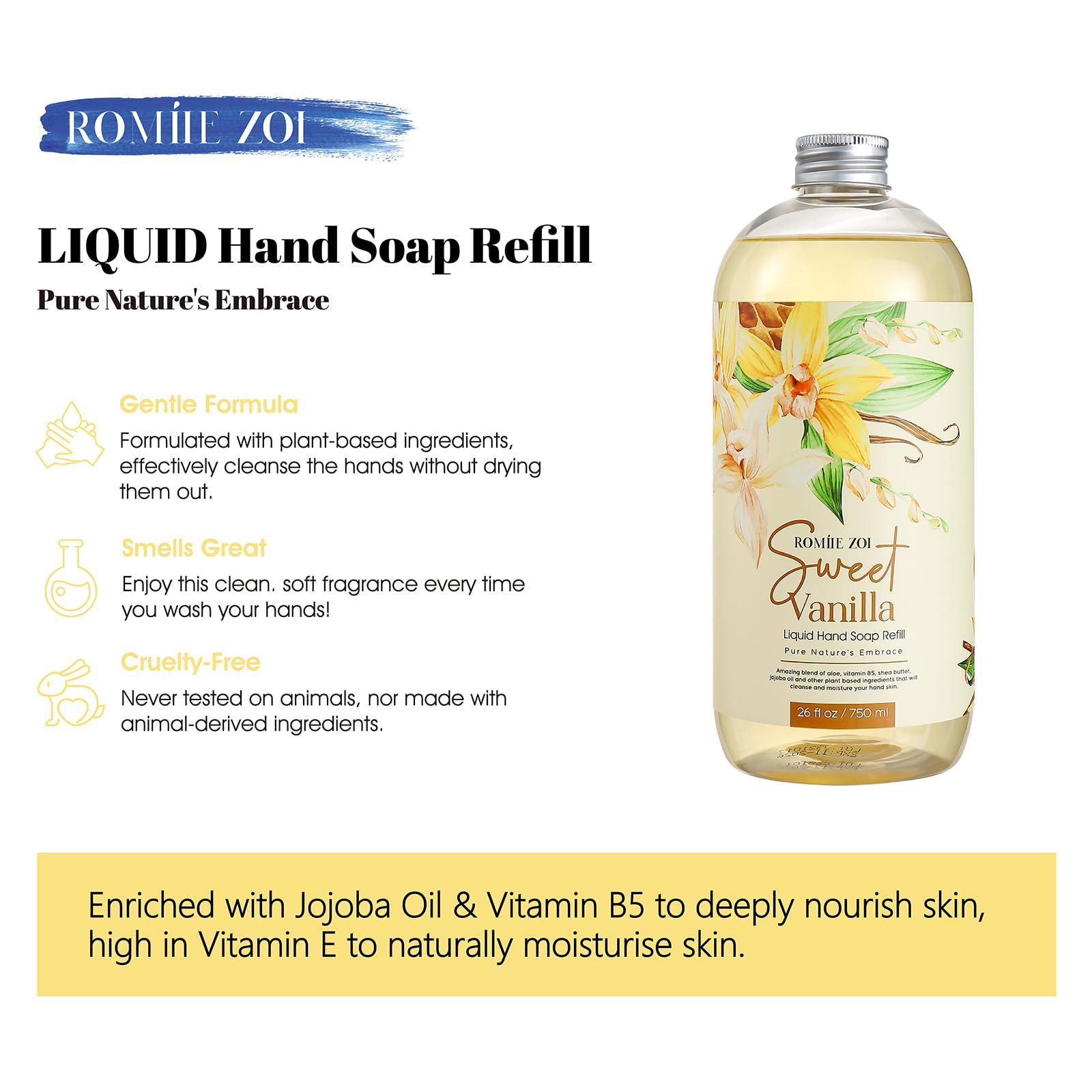 ROMIIE ZOI refill pour showing easy filling and value