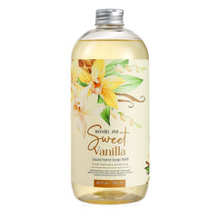 ROMIIE ZOI liquid hand soap refill bottle in sweet vanilla, ideal for daily cleansing