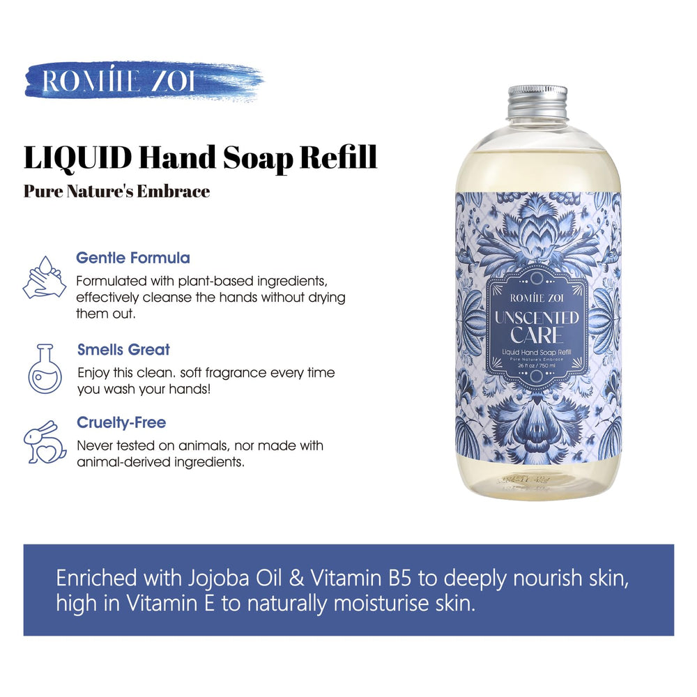ROMIIE ZOI plant-based ingredients highlighted for gentle cleansing