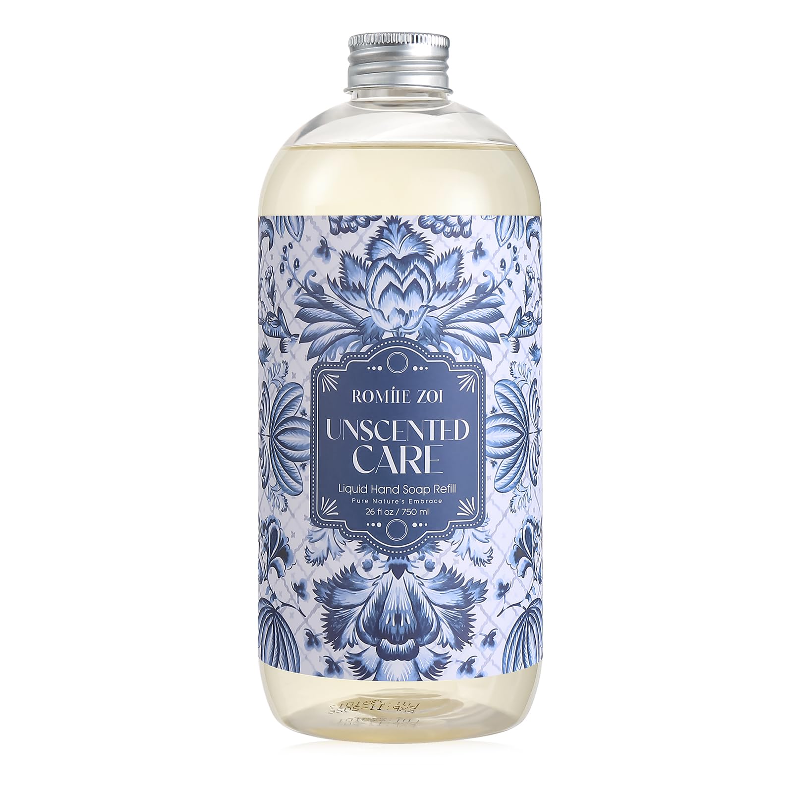 ROMIIE ZOI unscented hand soap refill bottle for gentle cleansing