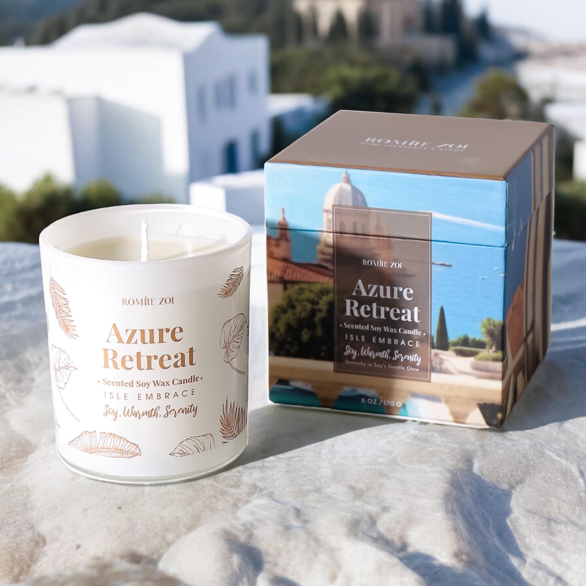 All-natural soy wax candle label