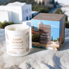 All-natural soy wax candle label
