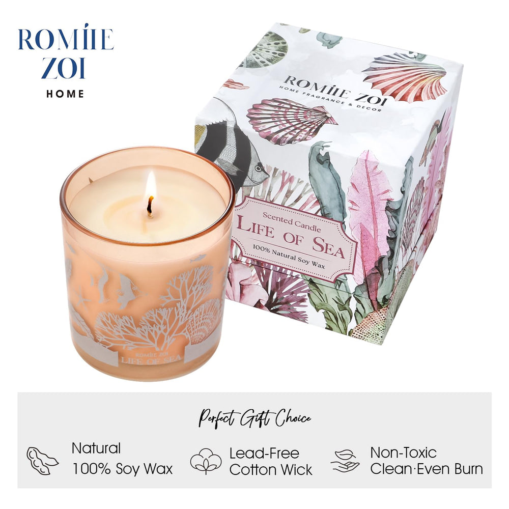 ROMIIE ZOI Life of Sea candle close-up jar