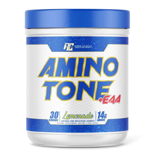 Ronnie Coleman Amino-Tone EAAs Lemonade 30 Servings container front