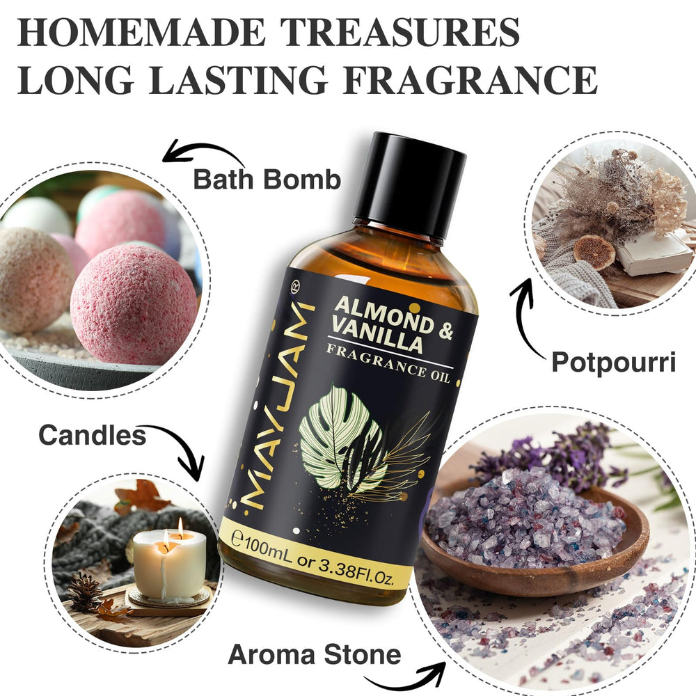 Room spray bottle using Almond & Vanilla fragrance oil