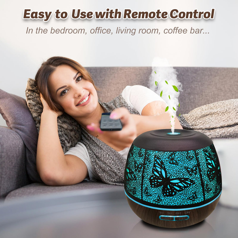 Roonbo diffuser used as bedroom decor