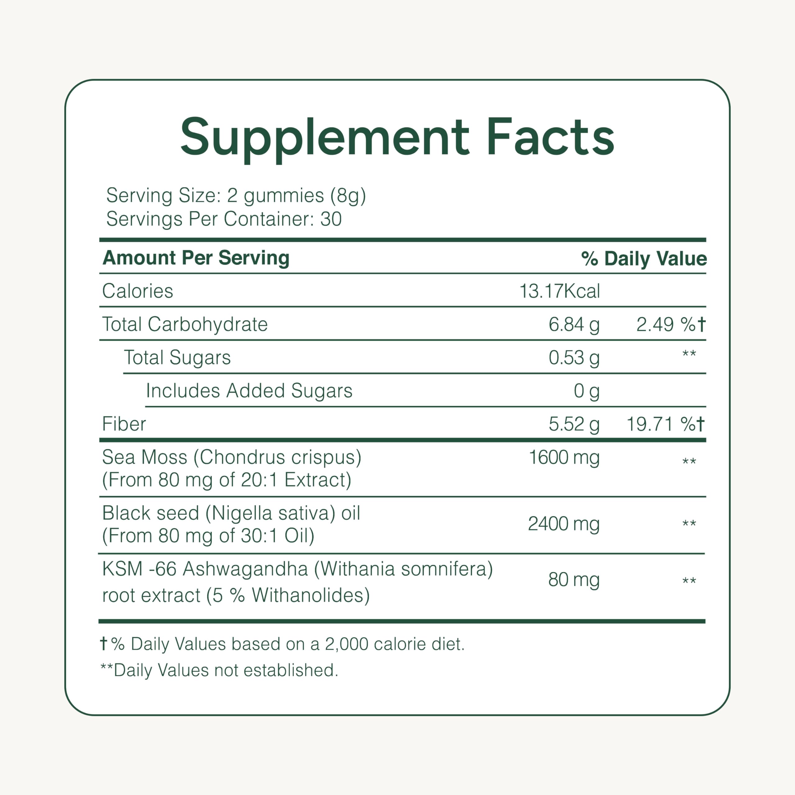 Bottle of ROOT LABS Sea Moss Gummies