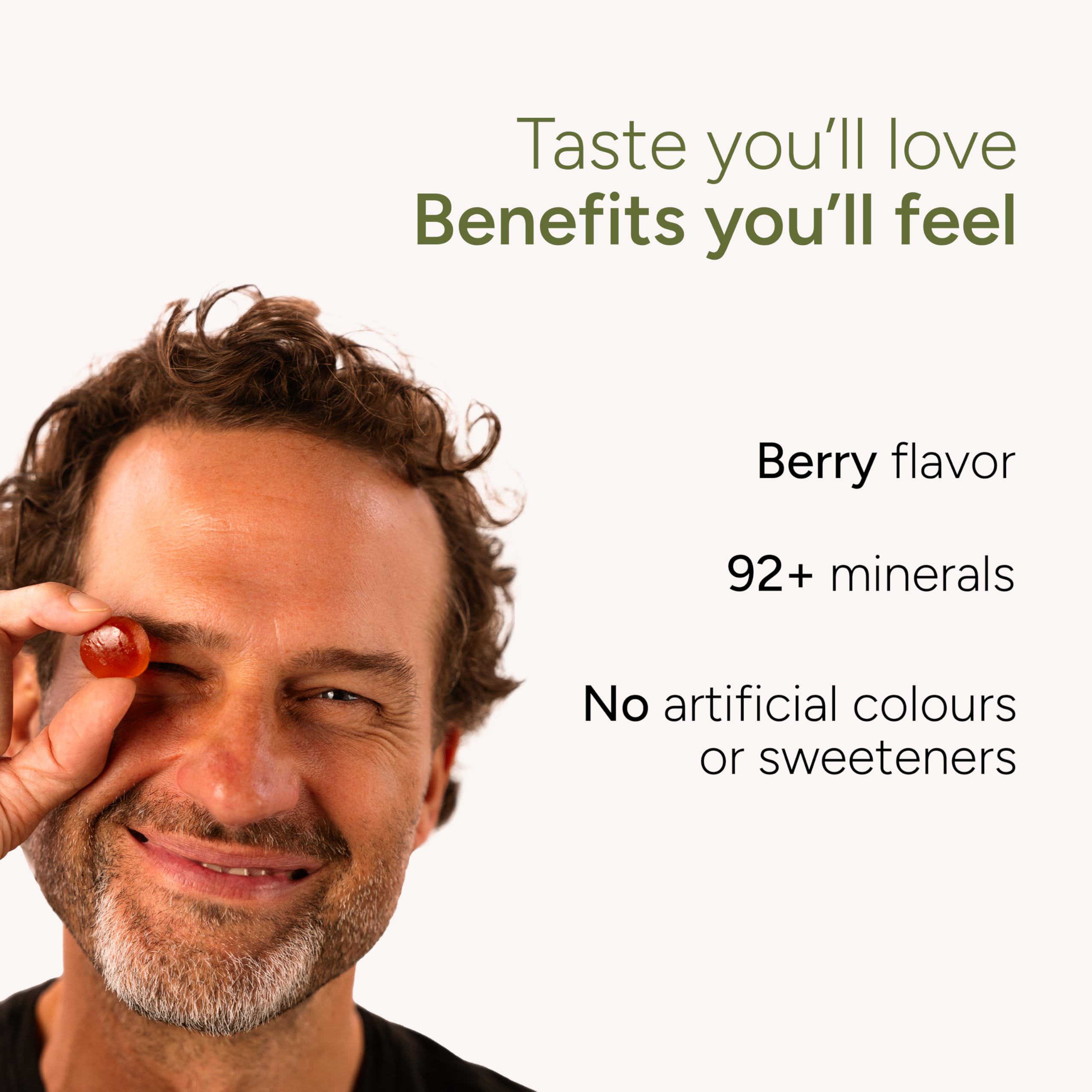 Ingredients panel close-up for ROOT LABS Sea Moss Gummies