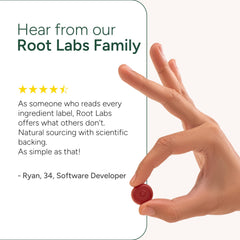 Lab-tested quality certification for ROOT LABS Sea Moss Gummies