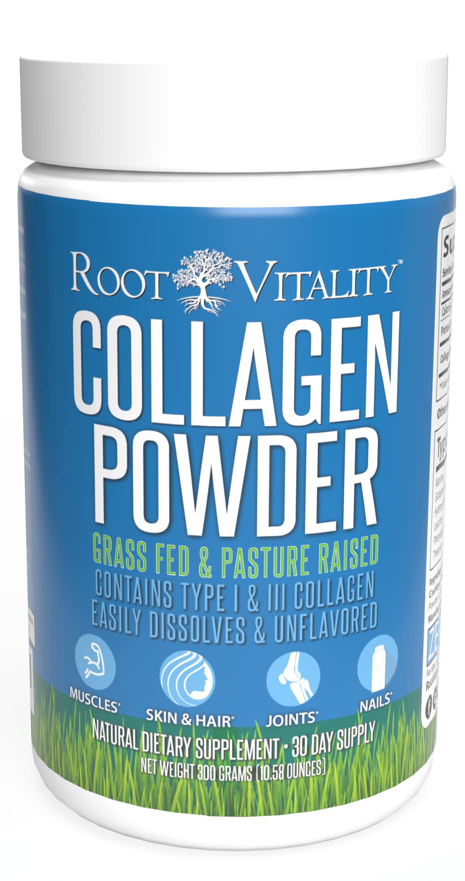 Root Vitality Collagen Peptides Powder packaging