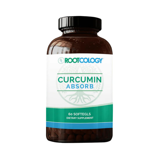 Rootcology Curcumin Absorb bottle label