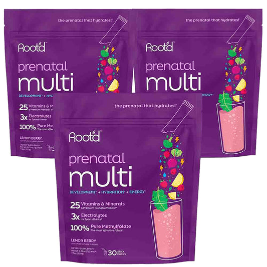 Root'd Prenatal Multivitamin Powder bottle hero image