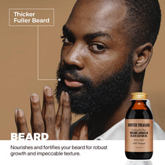 Beard and hair growth with Rooted Treasure JBCO