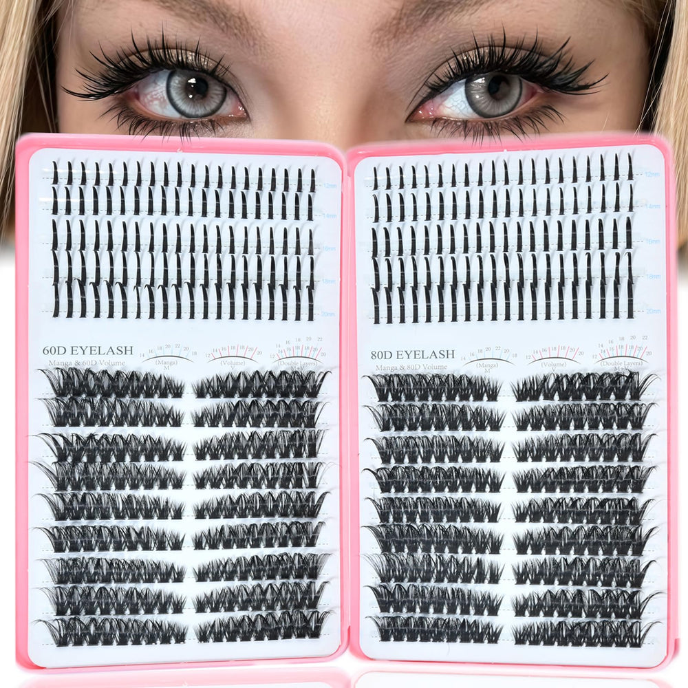 Rootoo lash clusters spikes 60D-80D for dramatic, fluffy daily lashes