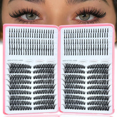 Rootoo lash clusters spikes 60D left right for fuller, natural-looking lashes.