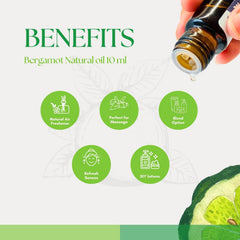 Close-up of bergamot oil being applied to skin for refreshing care
