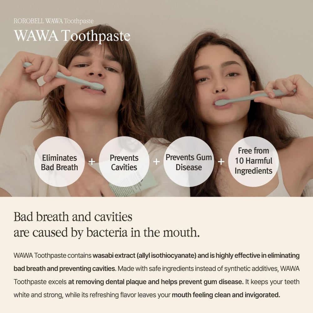Wasabi root and natural ingredients used in Wawa toothpaste