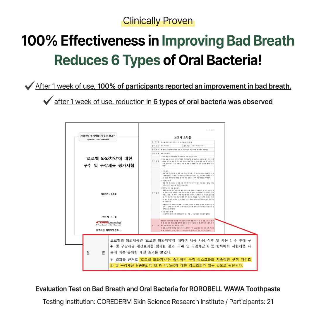 3.53 fl oz bottle of ROROBELL Wawa toothpaste