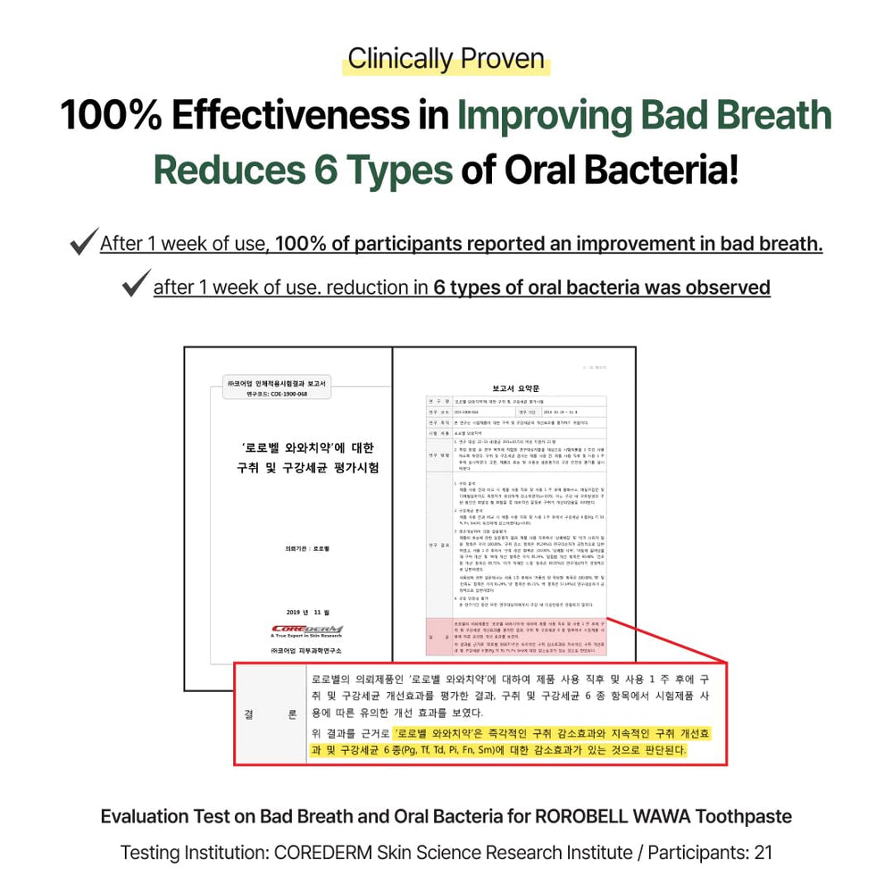 3.53 fl oz bottle of ROROBELL Wawa toothpaste