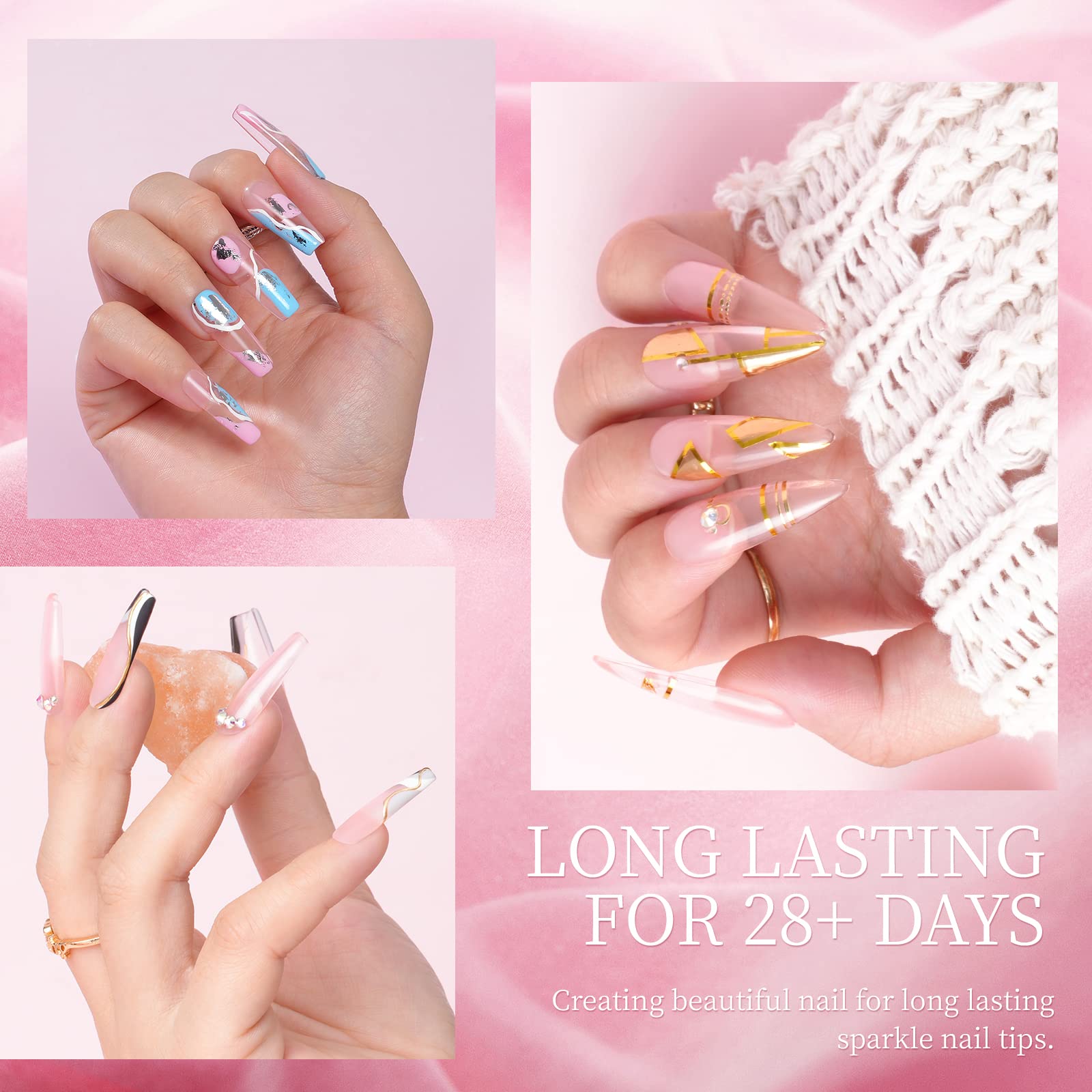 ROSALIND dip powder application demonstrates a simple three-step process