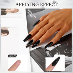 ROSALIND dipping powder on nails demonstrates fast color build and adhesion